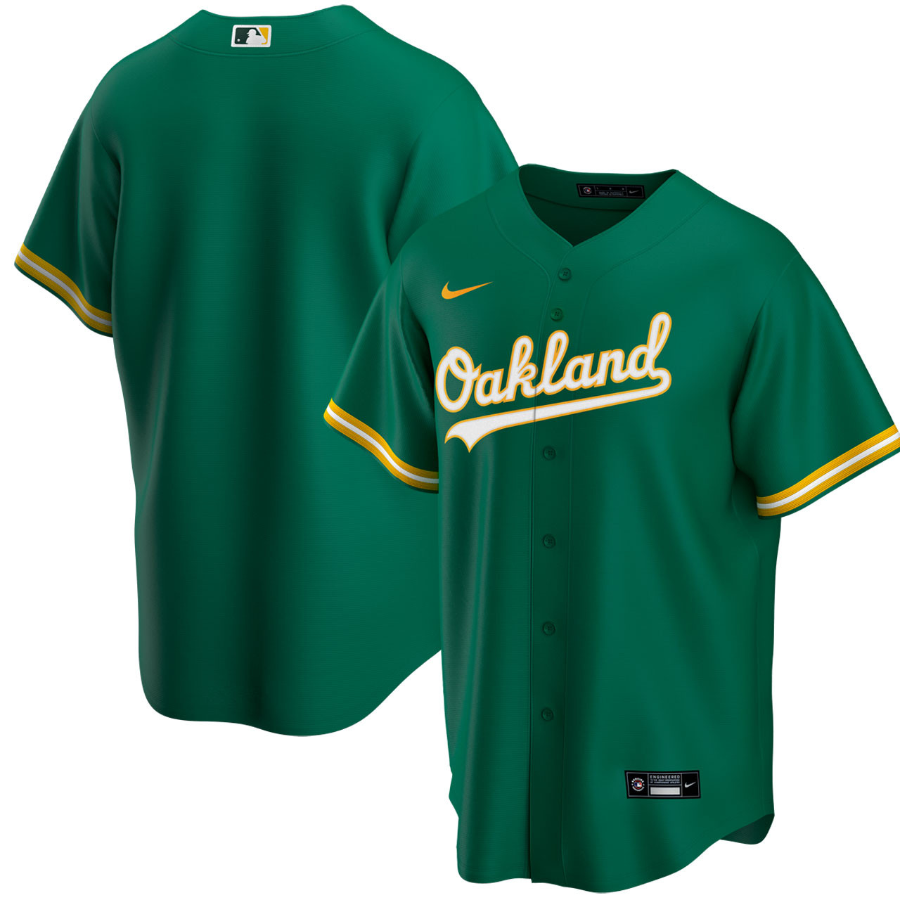 Oakland Athletics Kelly Green Alternate Jersey by Nike