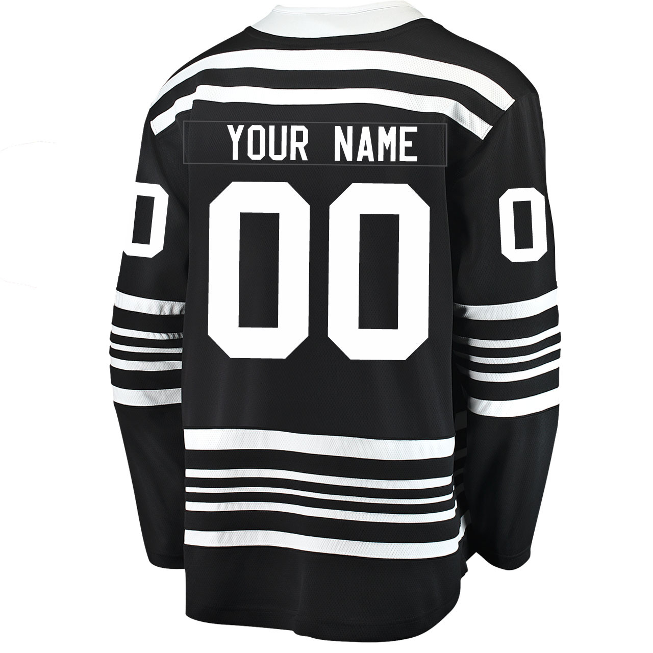 Chicago Blackhawks Alternate Black Breakaway Custom Jersey by Fanatics
