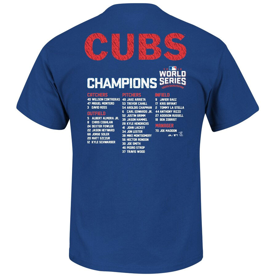 Women's Majestic Chicago Cubs 2016 World Series Champs Grey Hoodie