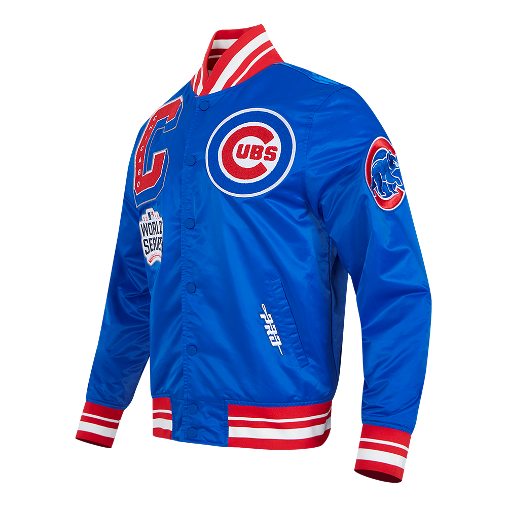 Chicago Cubs Mash Up Satin Jacket by Pro Standard® Official MLB®