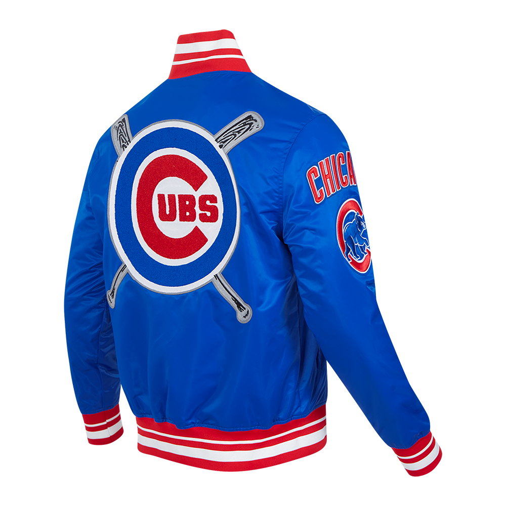 Chicago Cubs Mash Up Satin Jacket by Pro Standard® Official MLB®