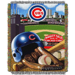 Chicago Cubs ‘Home Field Advantage’ Woven Tapestry Throw Blanket by Northwest®