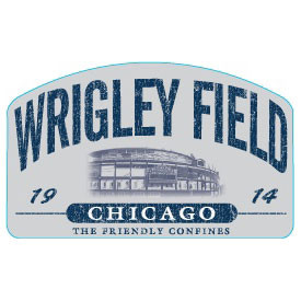 Wrigley Field Retro Sticker
