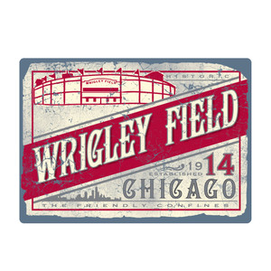 Wrigley Field Rectangular Sticker