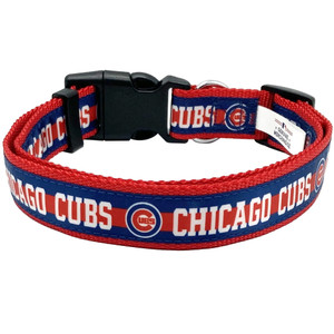 Chicago Cubs Satin Pet Collar