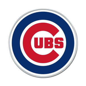Chicago Cubs Metallic Colored Chrome Freeform Auto Emblem by WinCraft®