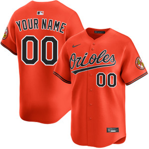 Baltimore Orioles Personalized Alternate Orange Limited Jersey by NIKE