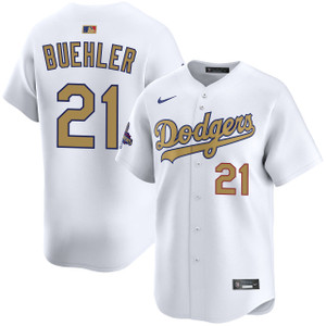 Walker Buehler Los Angeles Dodgers Home 2025 Gold Collection Limited Jersey