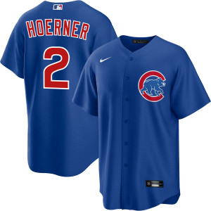 Nico Hoerner Chicago Cubs Alternate Blues Jersey by NIKE