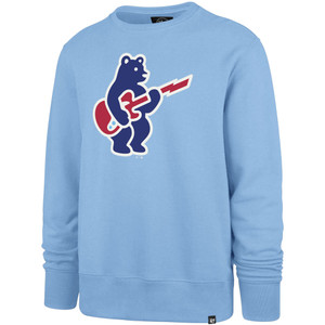 Chicago Cubs Blues Alternate Rock Bear Crewneck Sweatshirt by '47®