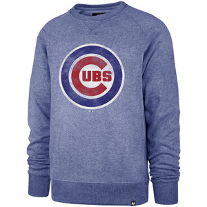 Chicago Cubs Bullseye Match Royal Crewneck Sweatshirt by '47®