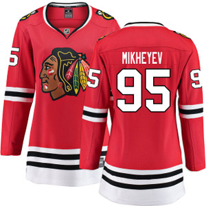 Ilya Mikheyev Chicago Blackhawks Women's Home Red Breakaway Jersey by Fanatics® at SportsWorldChicago