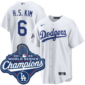 Hyeseong Kim Los Angeles Dodgers Home 2025 World Series Champions Jersey by NIKE® at SportsWorldChicago