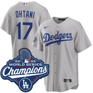 Shohei Ohtani Los Angeles Dodgers Alternate 2025 Road World Series Champions Jersey by NIKE® at SportsWorldChicago