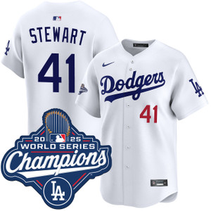 Brock Stewart Los Angeles Dodgers Home Limited 2025 World Series Champions Jersey by NIKE® at SportsWorldChicago