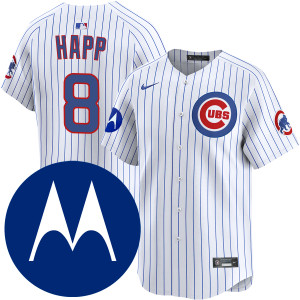 Ian Happ Chicago Cubs Home Limited Motorola Patch Jersey by NIKE® at SportsWorldChicago