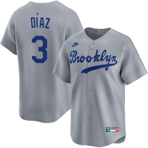 Edwin Diaz Los Angeles Dodgers Cooperstown Brooklyn Road Jersey by NIKE®