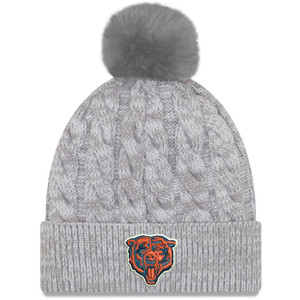 Chicago Bears Women's Cabled Pom Knit by New Era®