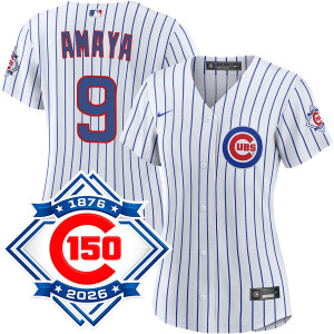 Miguel Amaya Chicago Cubs Youth Home 150th Anniversary Jersey by