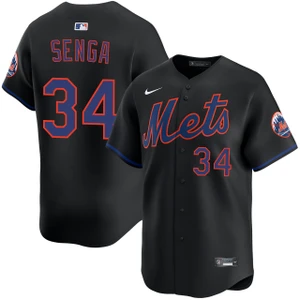 Kodai Senga Kanji New York Mets Alternate Black Limited Jersey by