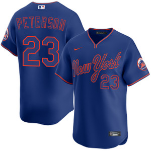 David Peterson New York Mets Alternate Royal Limited Jersey by
