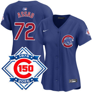 Javier Assad Chicago Cubs Alternate Royal 150th Anniversary
