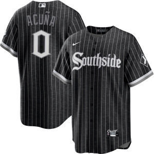 Luisangel Acuña Chicago White Sox Alternate Black Jersey by NIKE