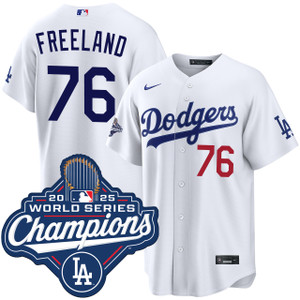 Alex Freeland Los Angeles Dodgers Home World Series Champions