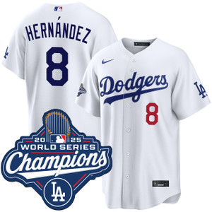 Kiké Hernández Los Angeles Dodgers Home World Series Champions