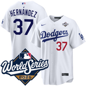 Teoscar Hernández Los Angeles Dodgers Home World Series Jersey by