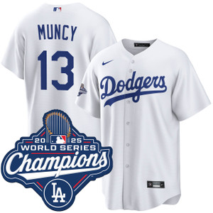 Max Muncy Los Angeles Dodgers Home World Series Jersey by NIKE