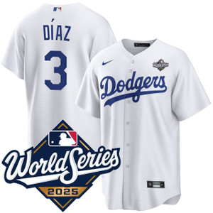 Edwin Díaz Los Angeles Dodgers Home World Series Stadium Jersey by