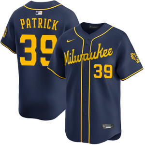 Chad Patrick Milwaukee Brewers Alternate Navy Jersey by NIKE