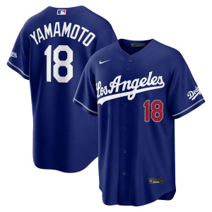 Yoshinobu Yamamoto Los Angeles Dodgers 2026 Alternate Royal Jersey