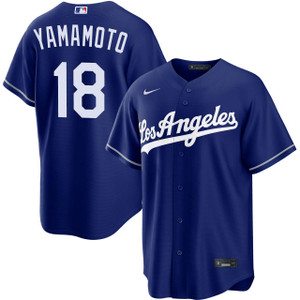 Yoshinobu Yamamoto Kanji Los Angeles Dodgers 2026 Alternate Royal