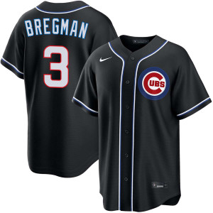 Alex Bregman Chicago Cubs Black Carbon Jersey by NIKE®
