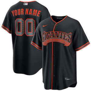  GIANTS ユニフォーム 黒 San Francisco Giants Personalized Alternate Black Limited Jersey