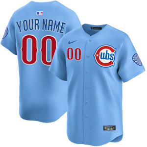 Chicago Cubs Personalized Alternate Blues Limited Jersey by NIKE®