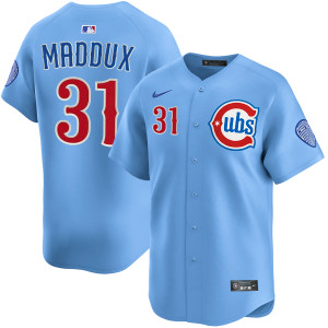 Greg Maddux Chicago Cubs Youth Blues Alternate Limited Jersey by NIKE
