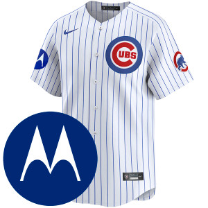 Chicago Cubs Personalized Home Limited Motorola Patch Jersey by