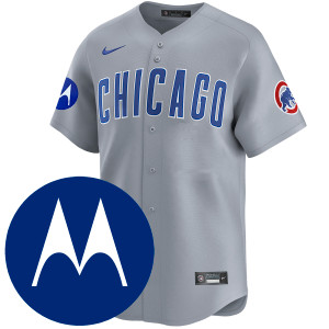 Chicago Cubs Road Limited Motorola Patch Jersey by NIKE®