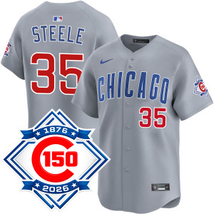 Justin Steele Chicago Cubs Road 150th Anniversary Jersey by NIKE