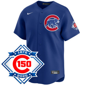 Chicago Cubs Alternate Royal 150th Anniversary Limited Jersey by NIKE®
