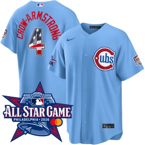 Pete Crow-Armstrong Chicago Cubs 2026 All-Star Edition Stars & Stripes Blues Alternate Jersey by NIKE®
