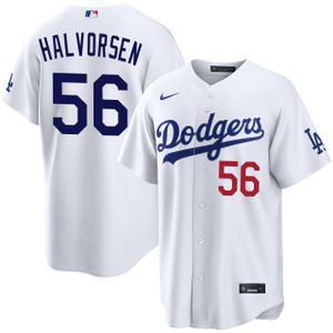 Seth Halvorsen Los Angeles Dodgers Road Stadium Jersey by NIKE