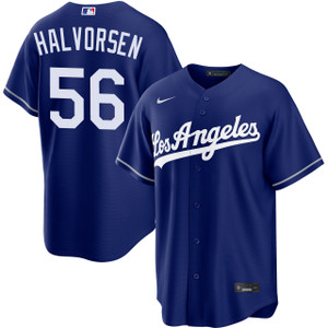 Seth Halvorsen Los Angeles Dodgers Black Carbon Jersey by NIKE