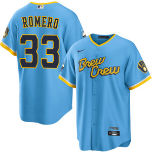 JoJo Romero Milwaukee Brewers Mineral Blue 2026 City Connect