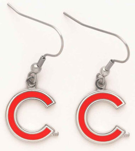 Chicago Cubs 'C' Dangle Earrings by WinCraft