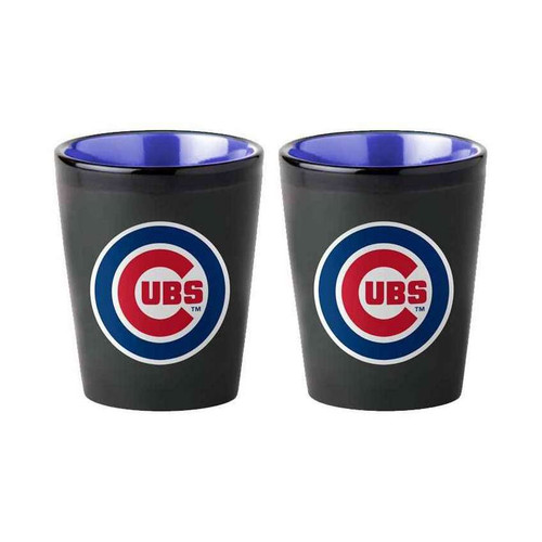 Chicago Cubs 2 Oz Matte Shot Glass (Set of 2) by The Memory Company
