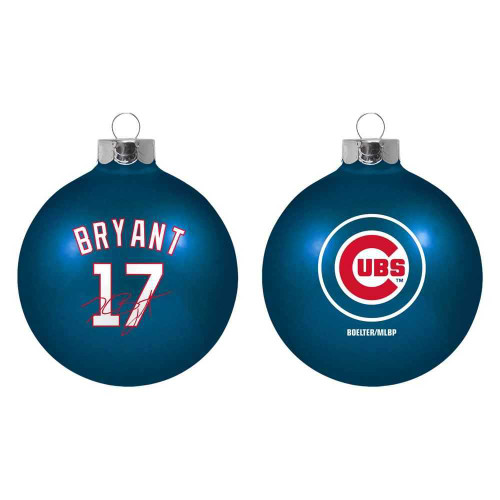 Kris Bryant Chicago Cubs Christmas Ornament by Boelter